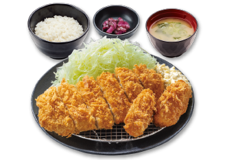 ロースカツ・カキフライ定食