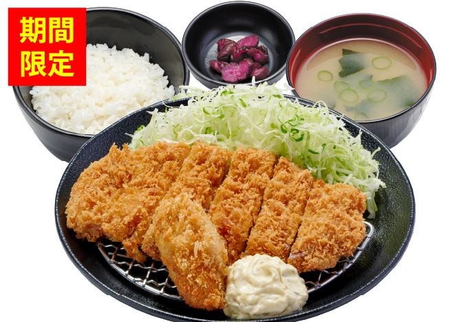 カキフライ＆ロースカツ定食